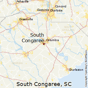 South_Congaree,South Carolina Map