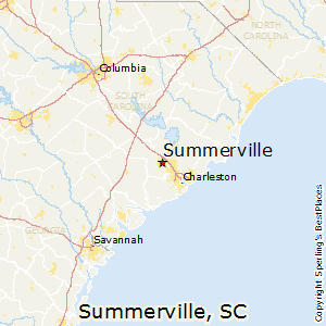 Summerville,South Carolina Map