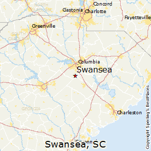 Swansea,South Carolina Map