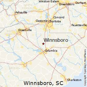 Winnsboro,South Carolina Map