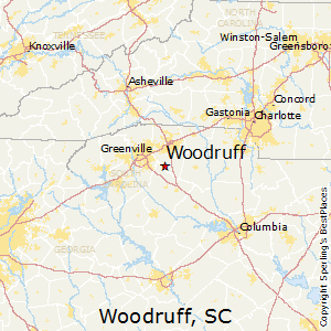 Woodruff,South Carolina Map