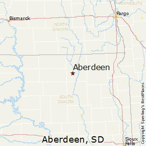 Aberdeen,South Dakota Map