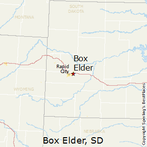 Box_Elder,South Dakota Map