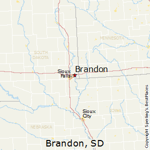 Brandon,South Dakota Map