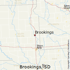 Brookings,South Dakota Map