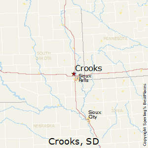 Crooks,South Dakota Map