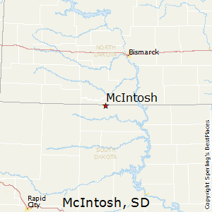 McIntosh,South Dakota Map