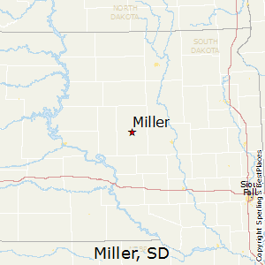 Miller,South Dakota Map