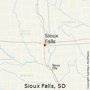 Sioux_Falls,South Dakota Map