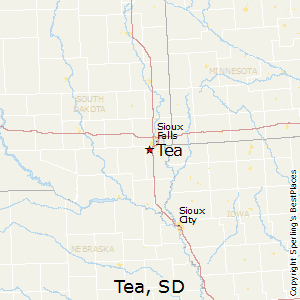 Tea,South Dakota Map