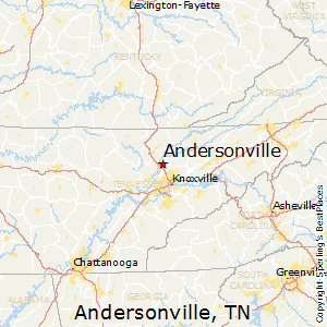 Andersonville,Tennessee Map