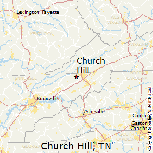 Church_Hill,Tennessee Map