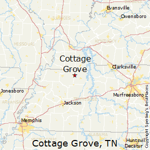 Cottage_Grove,Tennessee Map