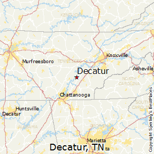 Decatur,Tennessee Map