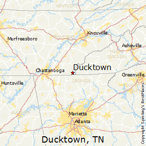 Ducktown,Tennessee Map