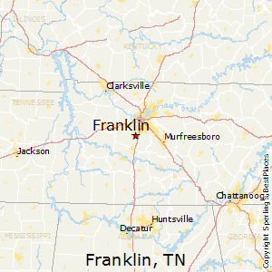 Franklin,Tennessee Map