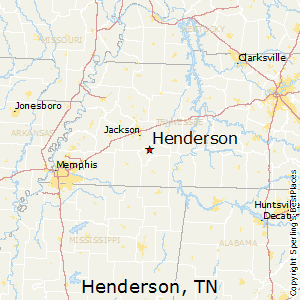 Henderson,Tennessee Map