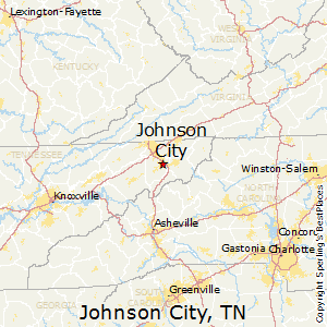 Johnson_City,Tennessee Map