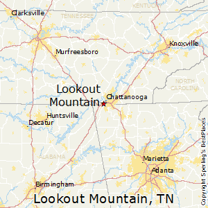 Lookout_Mountain,Tennessee Map