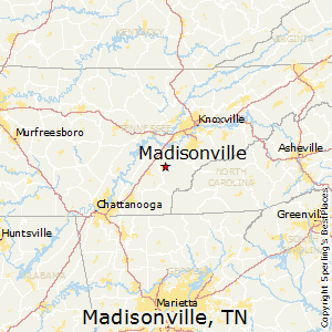 Madisonville,Tennessee Map