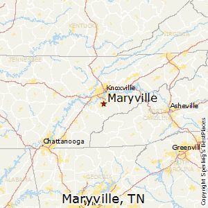Maryville,Tennessee Map