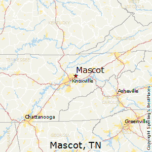 Mascot,Tennessee Map