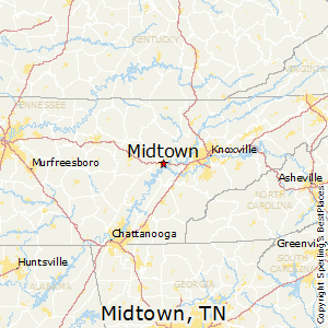 Midtown,Tennessee Map