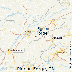 Pigeon_Forge,Tennessee Map