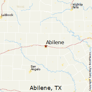 Abilene,Texas Map