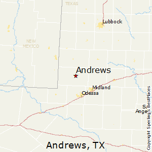 Andrews,Texas Map