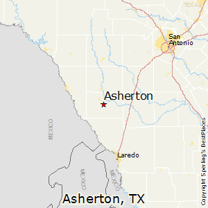 Asherton,Texas Map