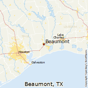 Beaumont,Texas Map