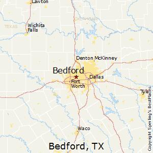 Bedford,Texas Map