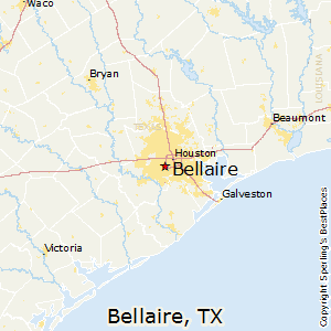 Bellaire,Texas Map