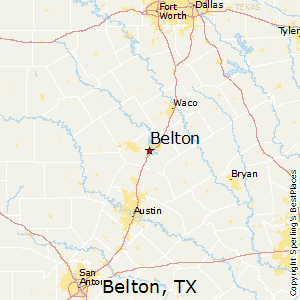 Belton,Texas Map