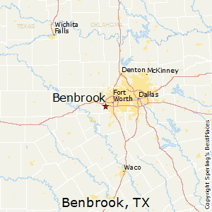Benbrook,Texas Map