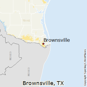 Brownsville,Texas Map.