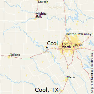 Cool,Texas Map