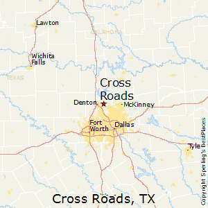 Cross_Roads,Texas Map