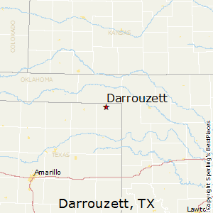 Darrouzett,Texas Map