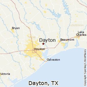 Dayton,Texas Map