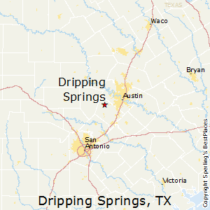 Dripping_Springs,Texas Map