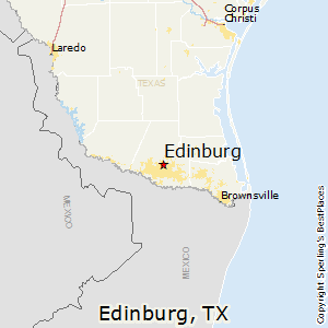 Edinburg,Texas Map