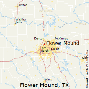 Flower_Mound,Texas Map