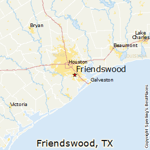 Friendswood,Texas Map