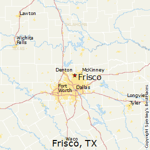 Frisco,Texas Map