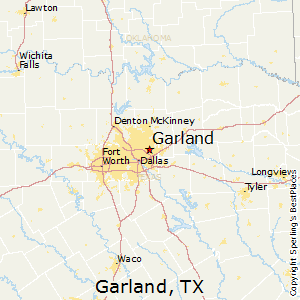 Garland,Texas Map