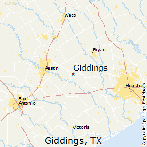 Giddings,Texas Map