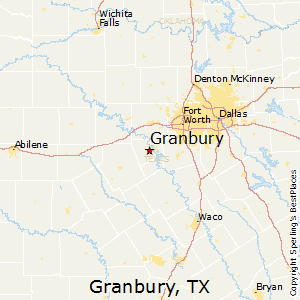 Granbury,Texas Map