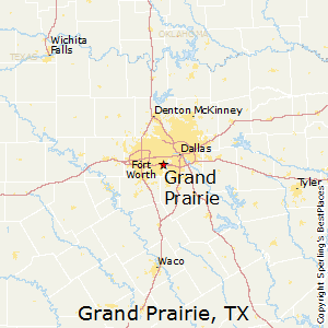 Grand_Prairie,Texas Map